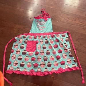 Pantry 'Happiness is only a cupcake away' Cooking Apron Blue Pink One Size